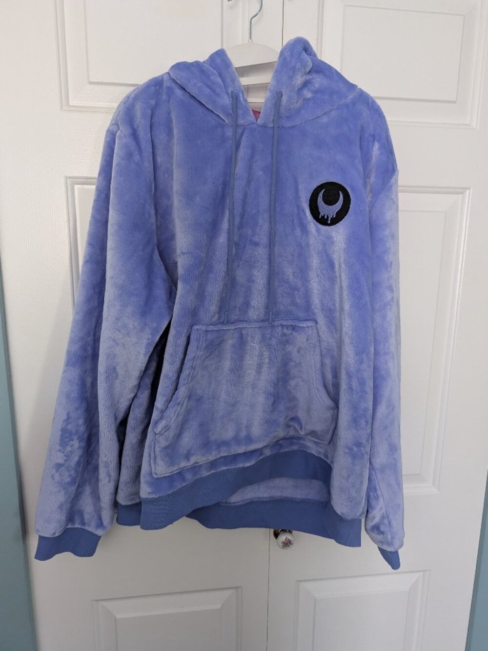 Black Milk purple fluffy hoodie